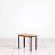 Tables empilables en métal / rotin par Carl Auböck