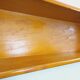 Vintage wooden corner wall shelf from the 60s 70s.