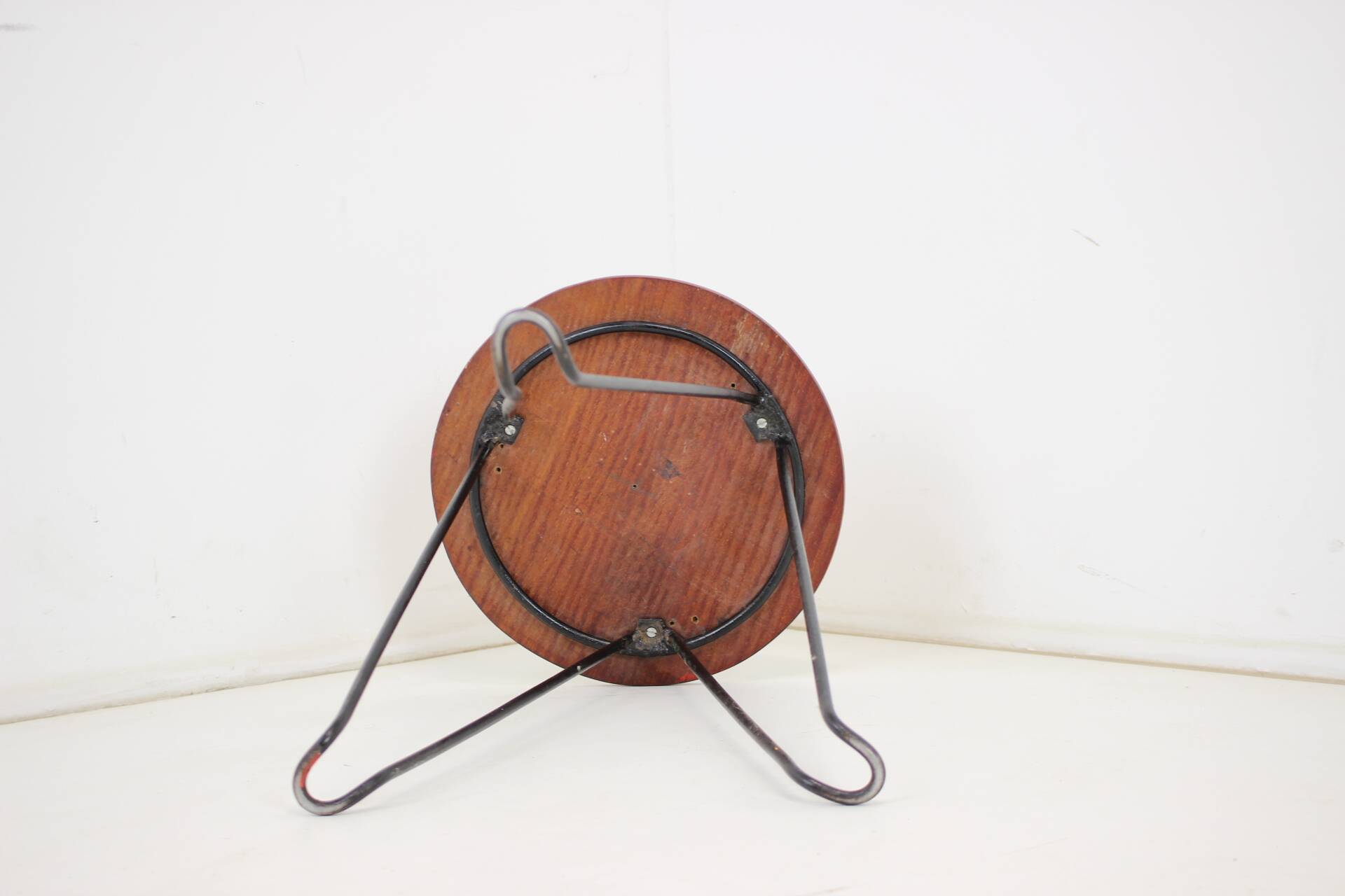 Tabouret en bois et métal, Tchécoslovaquie 1950