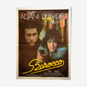 Affiche originale cinéma "Barocco " 1976 Adjani Gérard ,Depardieu