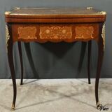Mahogany Games Table, Louis XV/Louis XVI Transition Style – Late 19th Century
