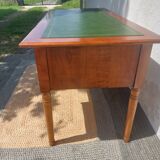 Green leather top desk