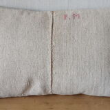 Coussin en toile de chanvre ancienne 30×50  cm