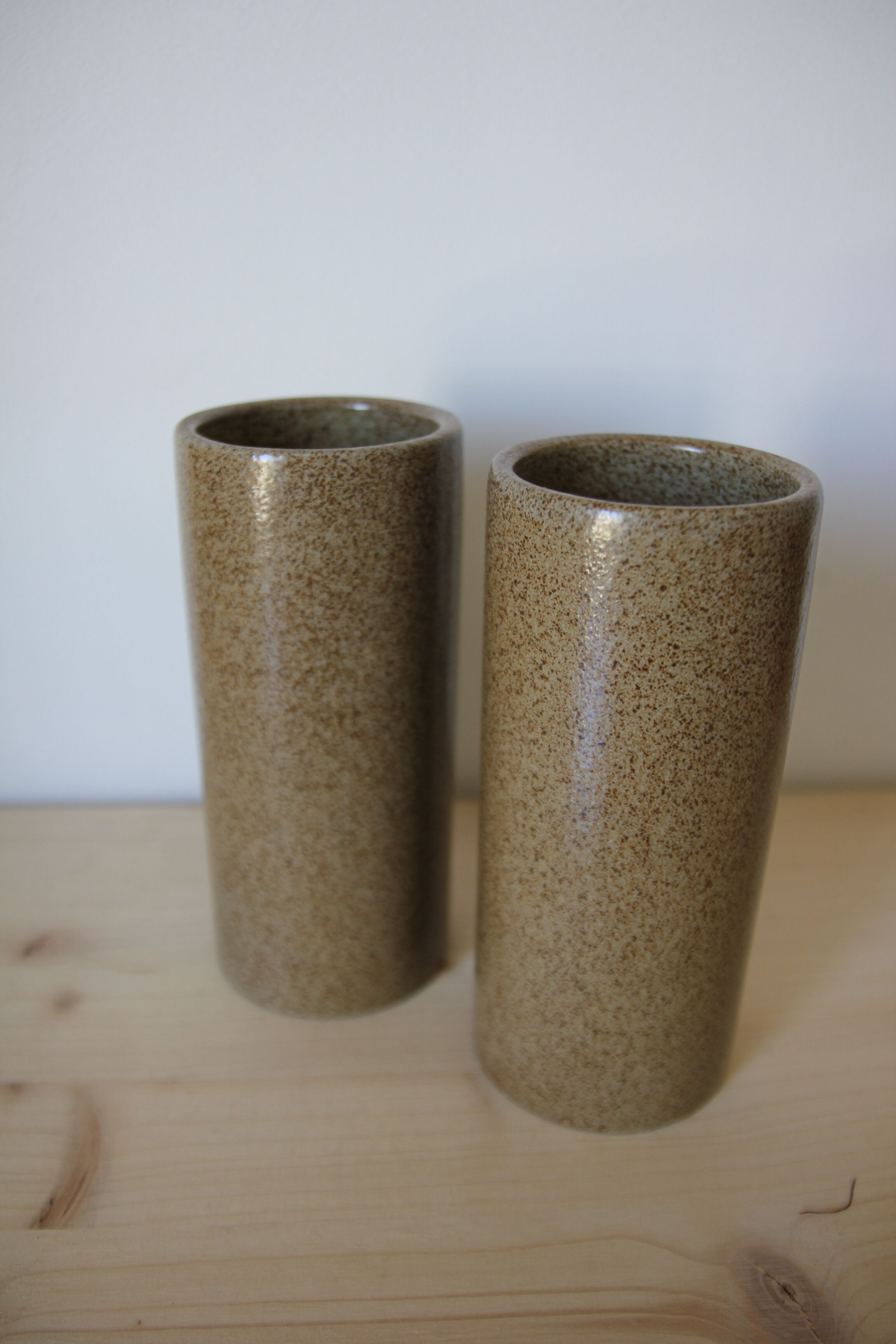 Lot de 2 vases en grès