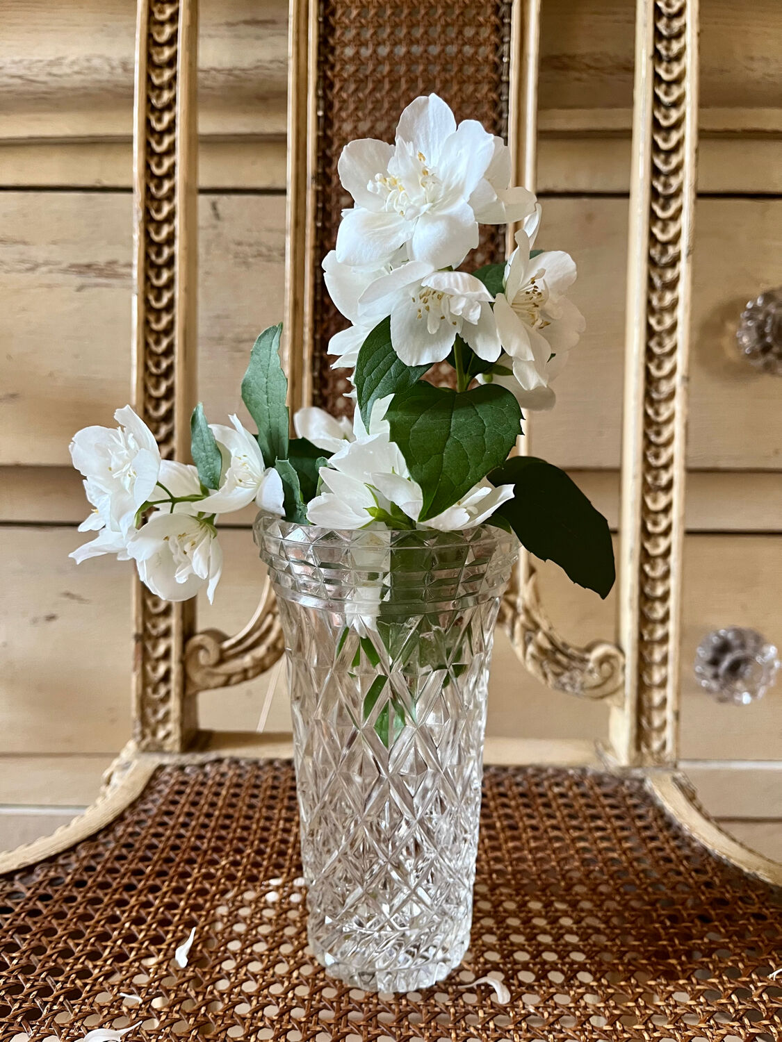 Vintage glass vase
