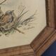 Illustration oiseaux vintage sur panneau