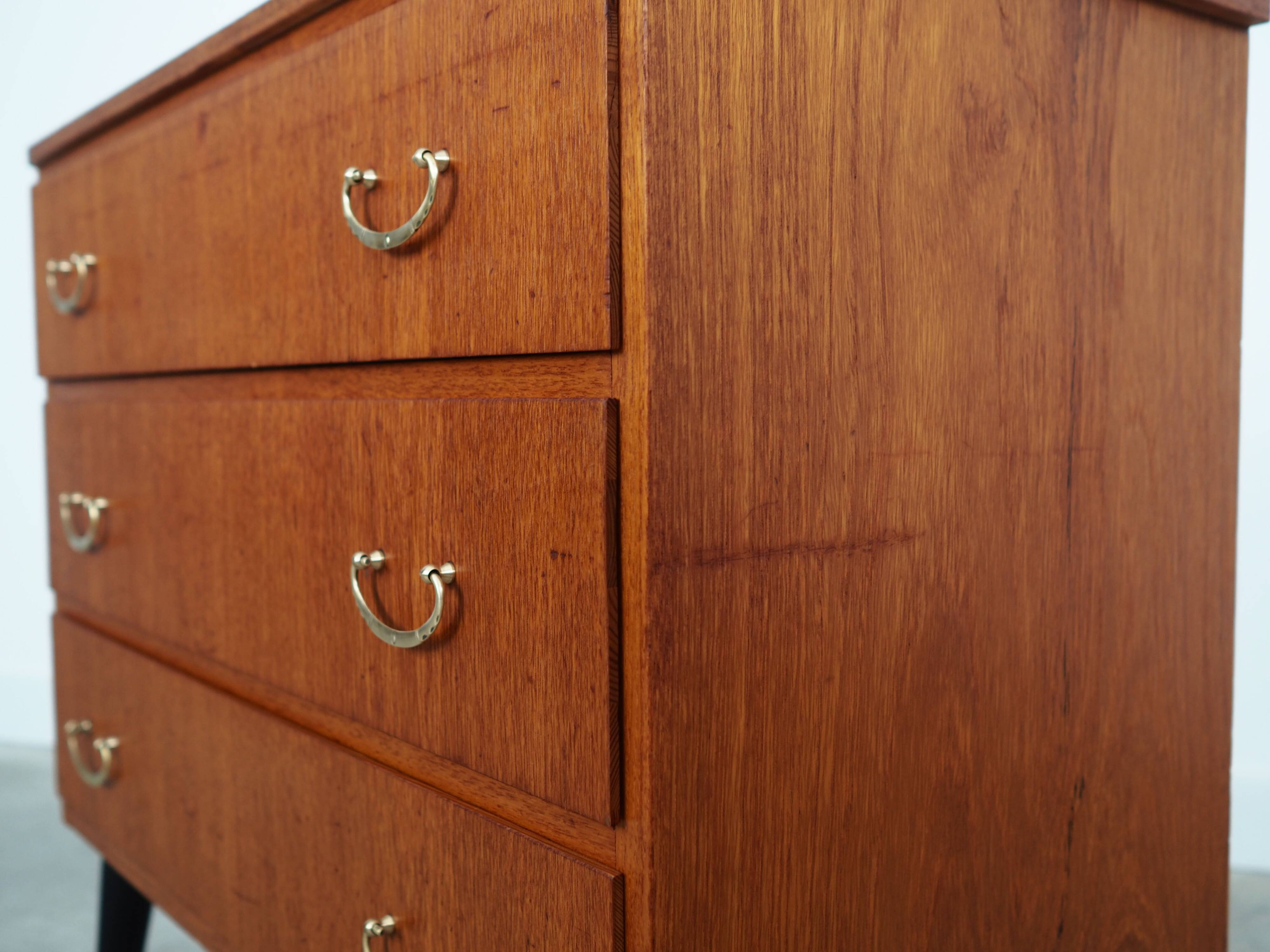 Teak chest of drawers, Swedish design, 1970s, made in Sweden