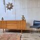 Scandinavian vintage walnut row 1960