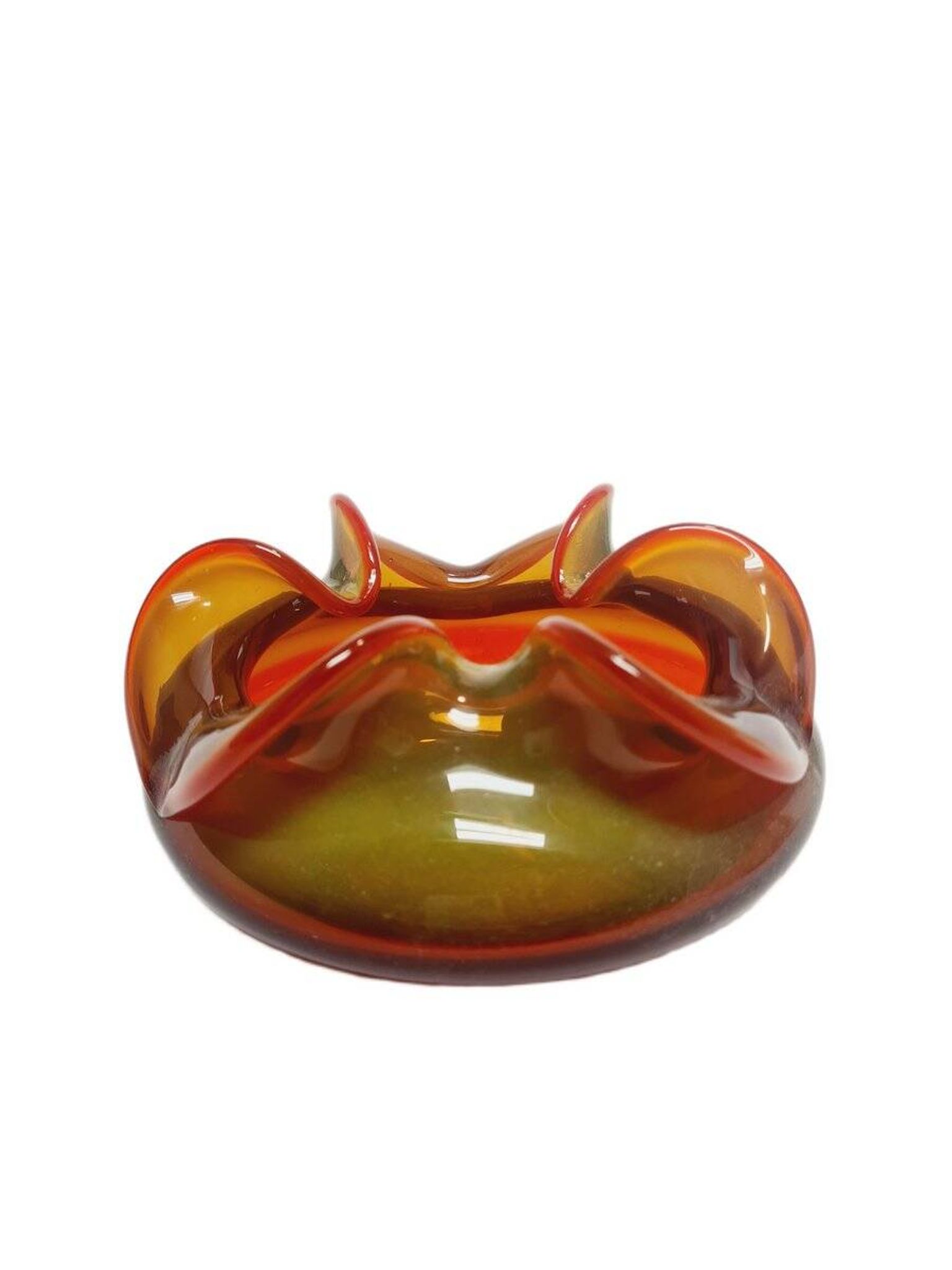Container by Czesław Zuber for Sudety Glassworks, Poland, 1960s