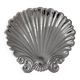 Large stainless steel seashell bowl