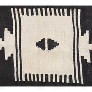 Vintage Turkish hand-knotted wool cotton brown kilim area rug 118x170