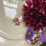 Set of 6 vintage flat plates, Moulin des Loups "Paul" series