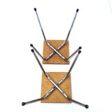 Lot 2 square stools