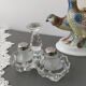 Salt and pepper shaker vintage glass