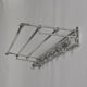 Aluminum coat rack in art deco style, 1970's