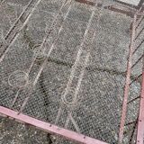 Metal bed with box spring