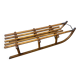 Antique sled toboggan Snow winter sport vintage