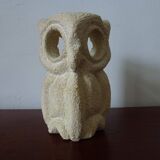 Owl Lamp Owl Albert Tormos Stone Sculpture Vintage 60s