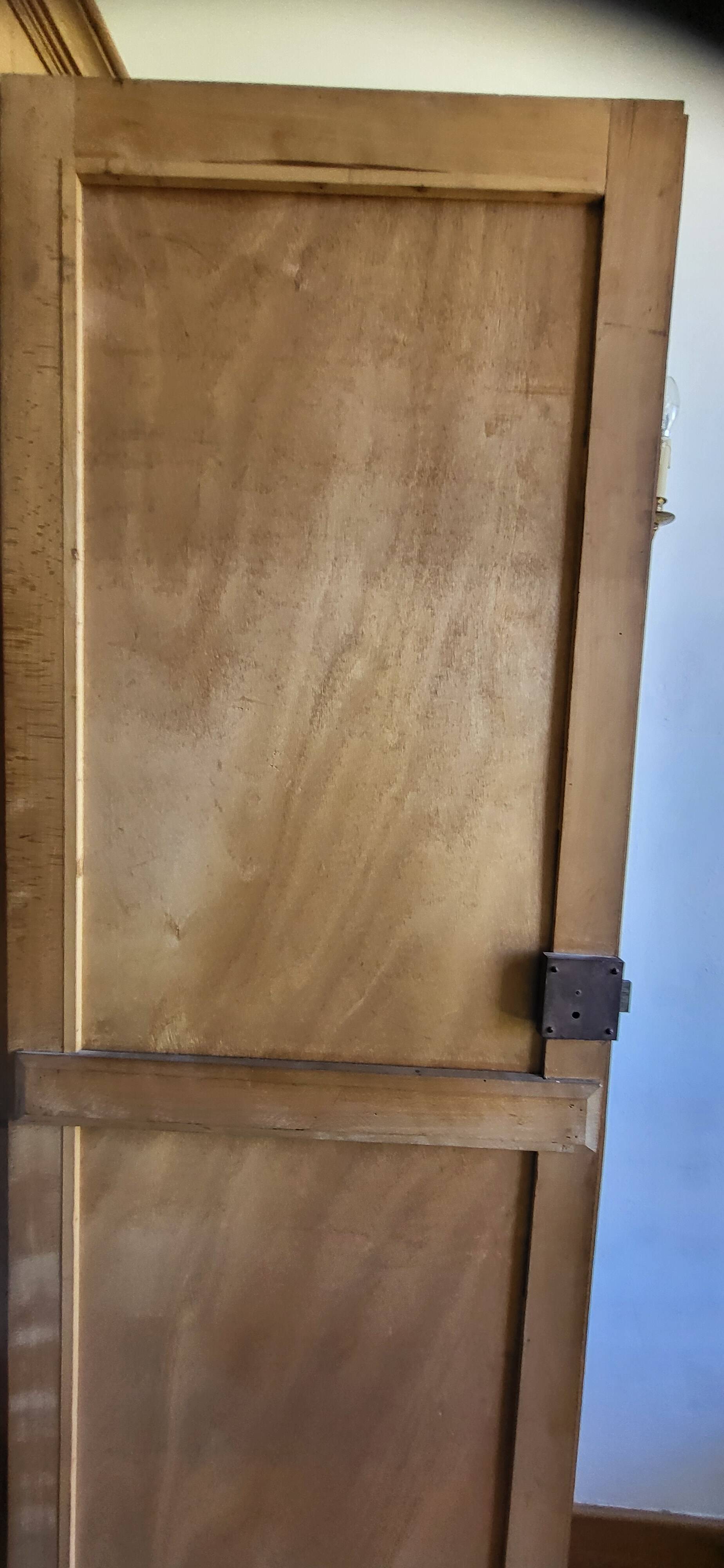 Light wood wardrobe
