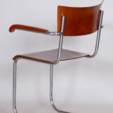 Set Of 4 Restored Bauhaus Beech Plywood Armchairs by Mart Stam, High Gloss, 1930s, Germany
