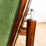 Paire de fauteuils verts du milieu du siècle 1965