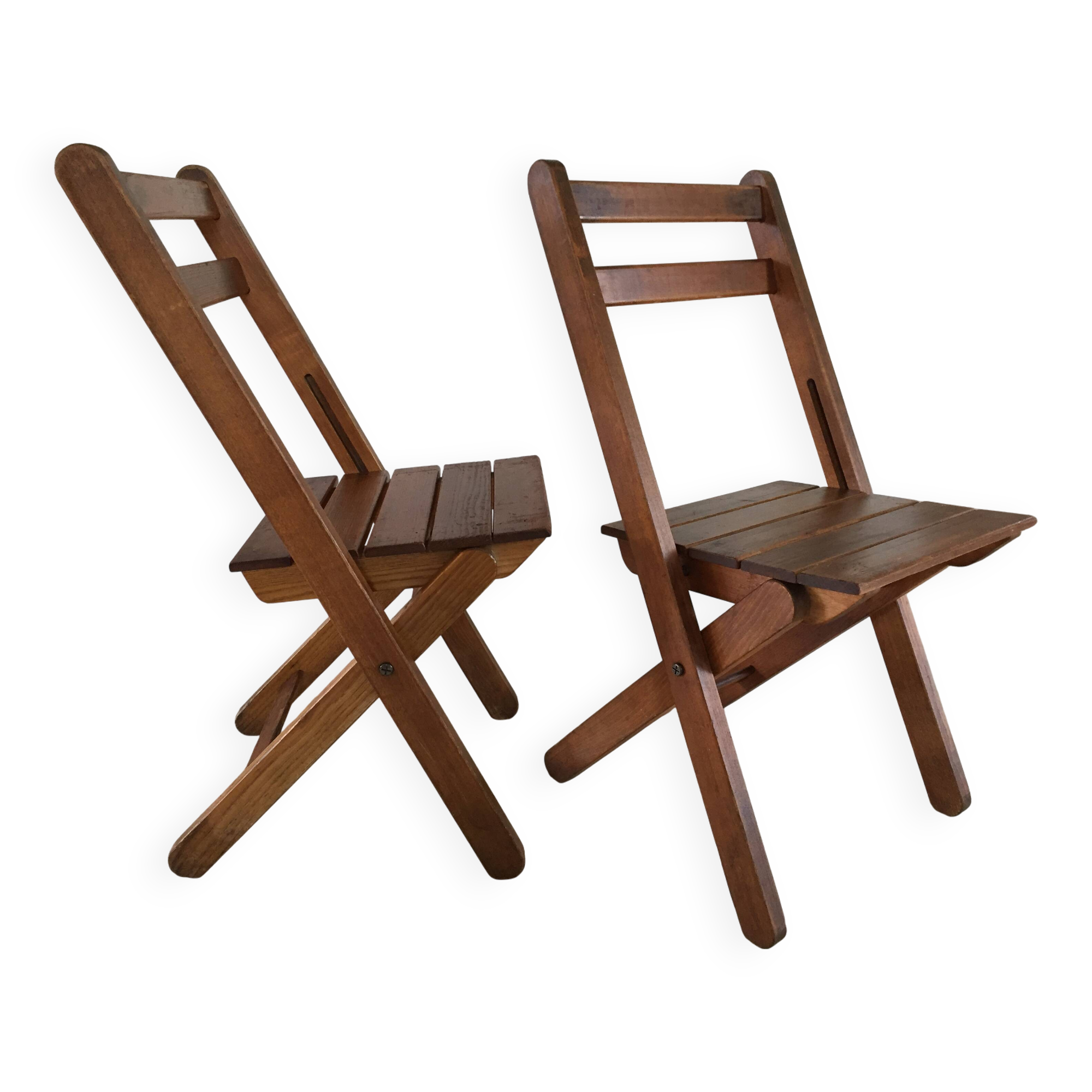 Folding chalet chairs "wood fire"