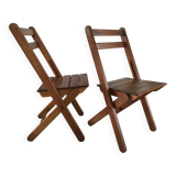 Folding chalet chairs "wood fire"