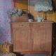 Antique sideboard in waxed pine, country house style