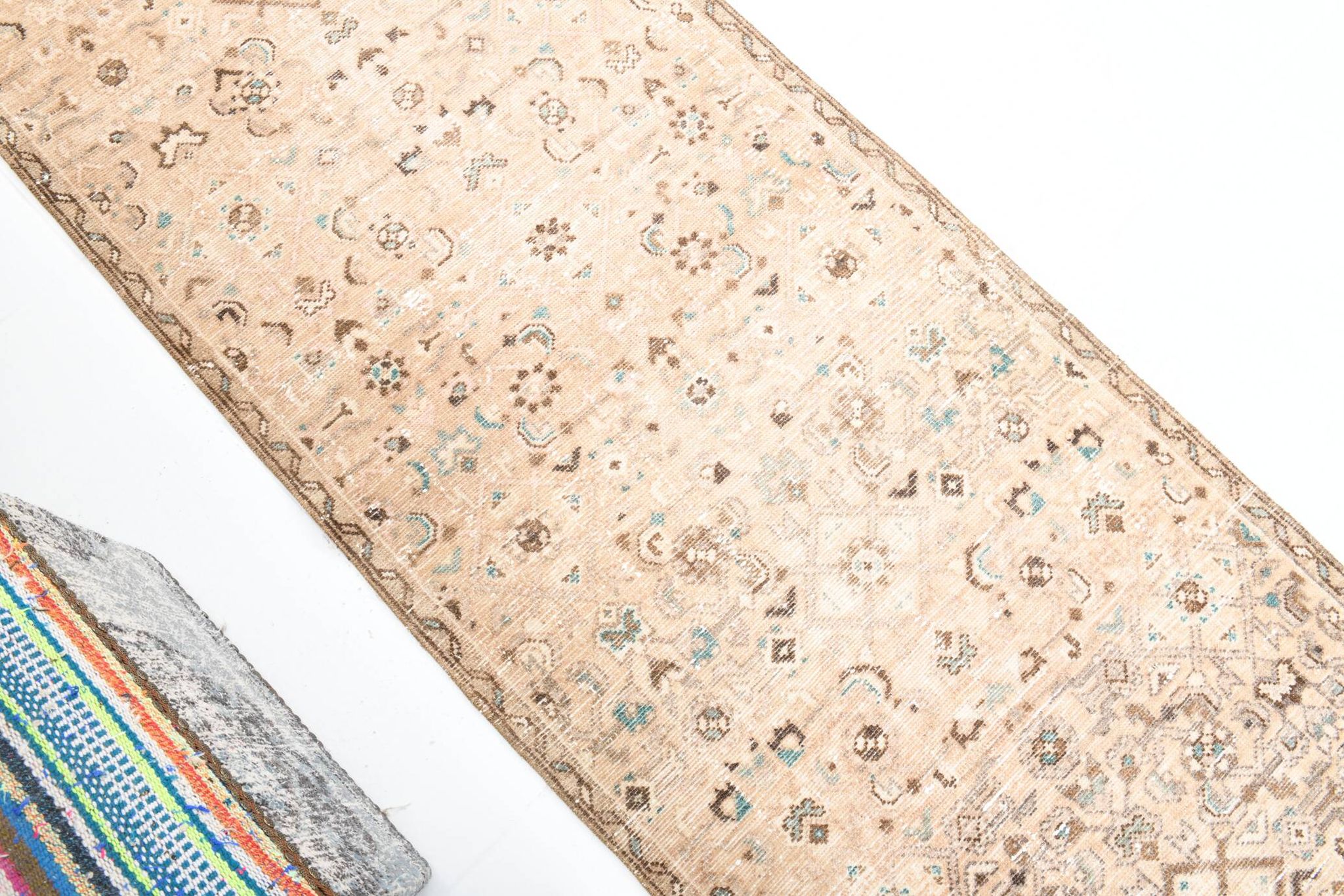 3x10 Nuances De Beige Tapis Terrestre Persan, 81x295Cm