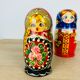 2 Russian dolls Matryoshka painted wood