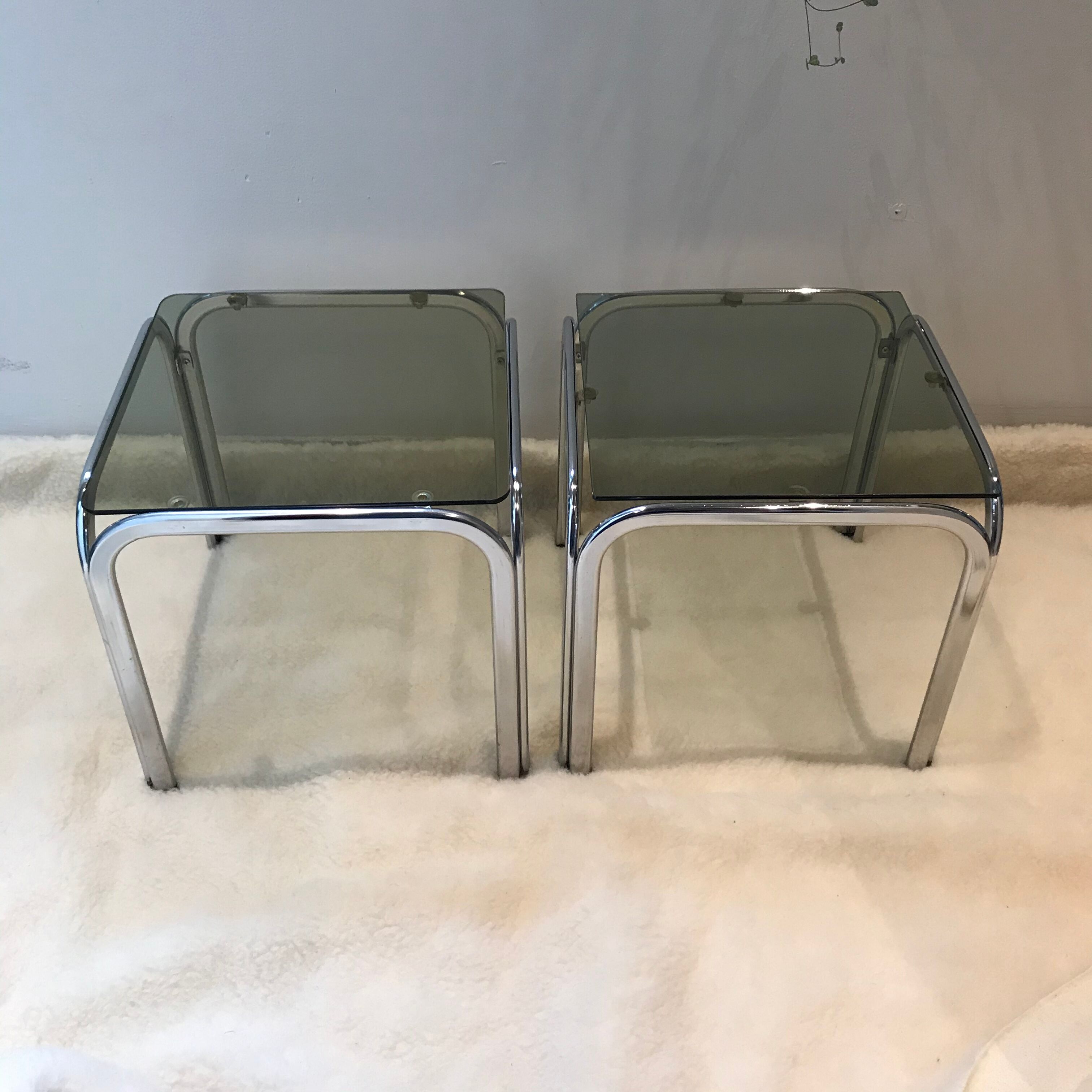 Pair of 70s side tables