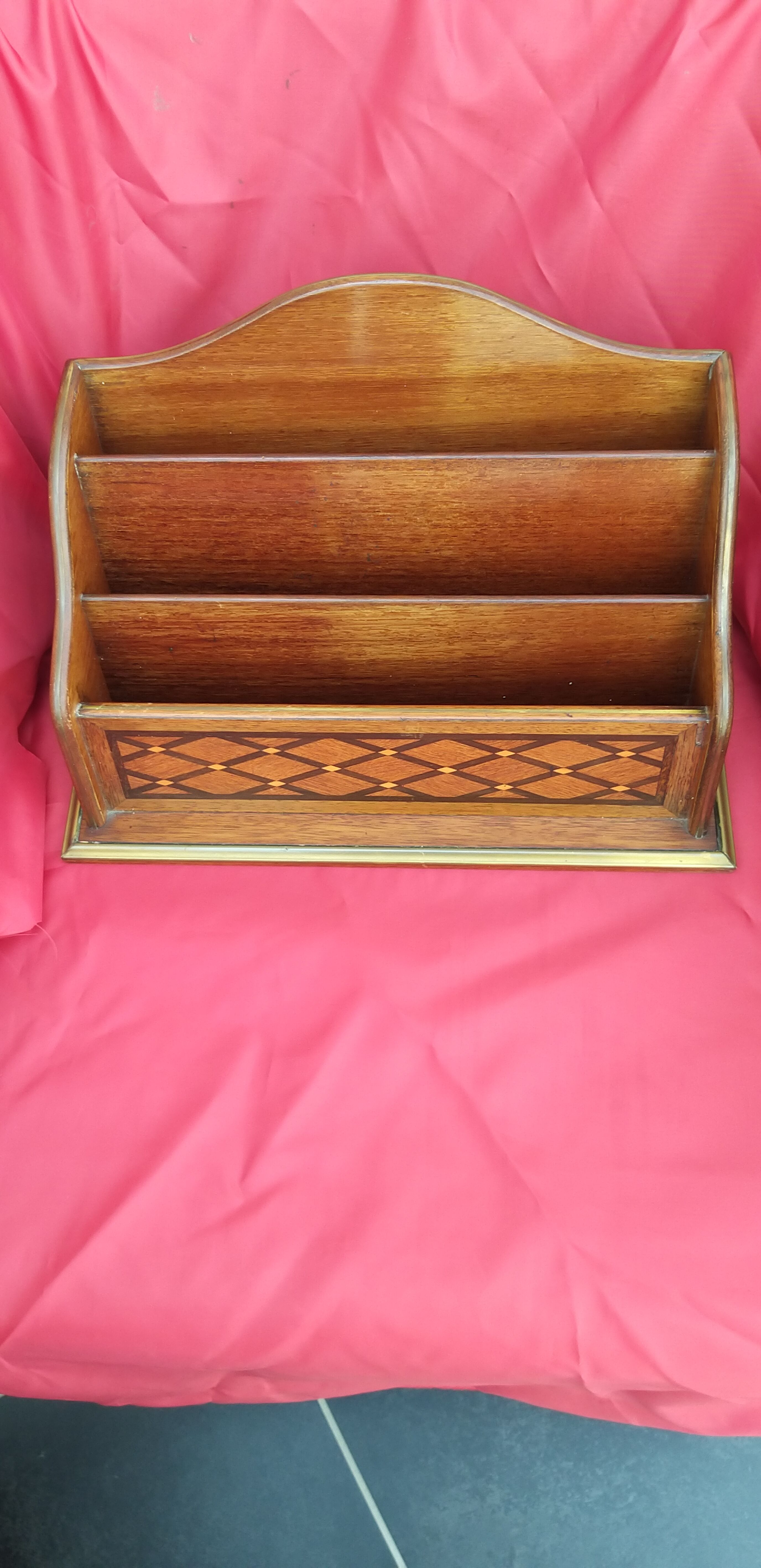 Inlaid office letter holder