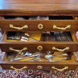 Walnut Sideboard in Louis XV Style, 20th Century