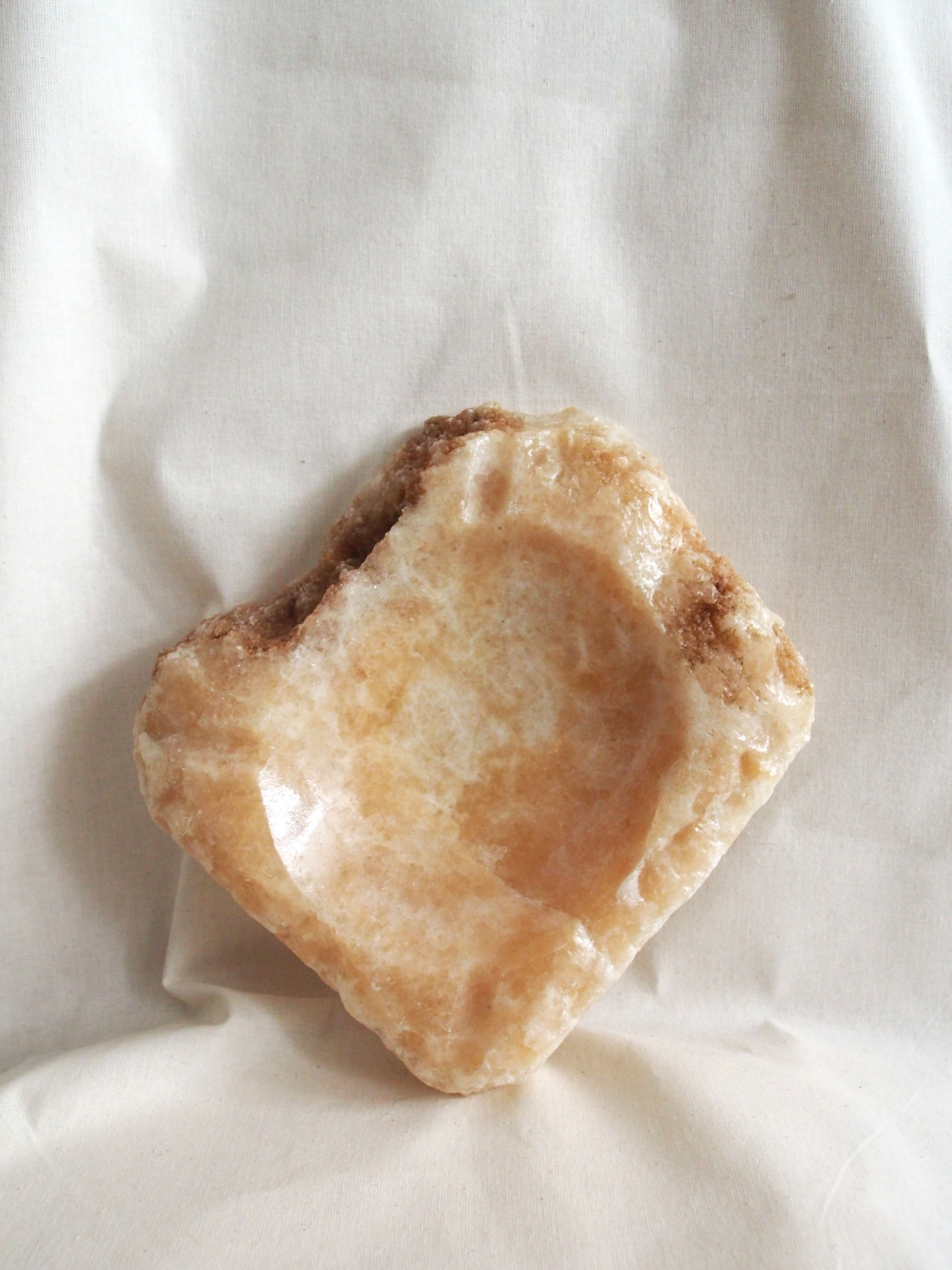 Marbled stone ashtray