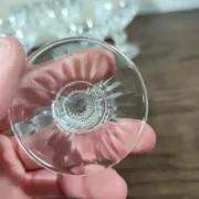 6 crystal digestif glasses from Saint Louis Trianon.