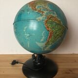 World map lamp