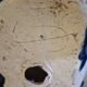 Ceramic XL plant stand 43cm Elephant bleu white