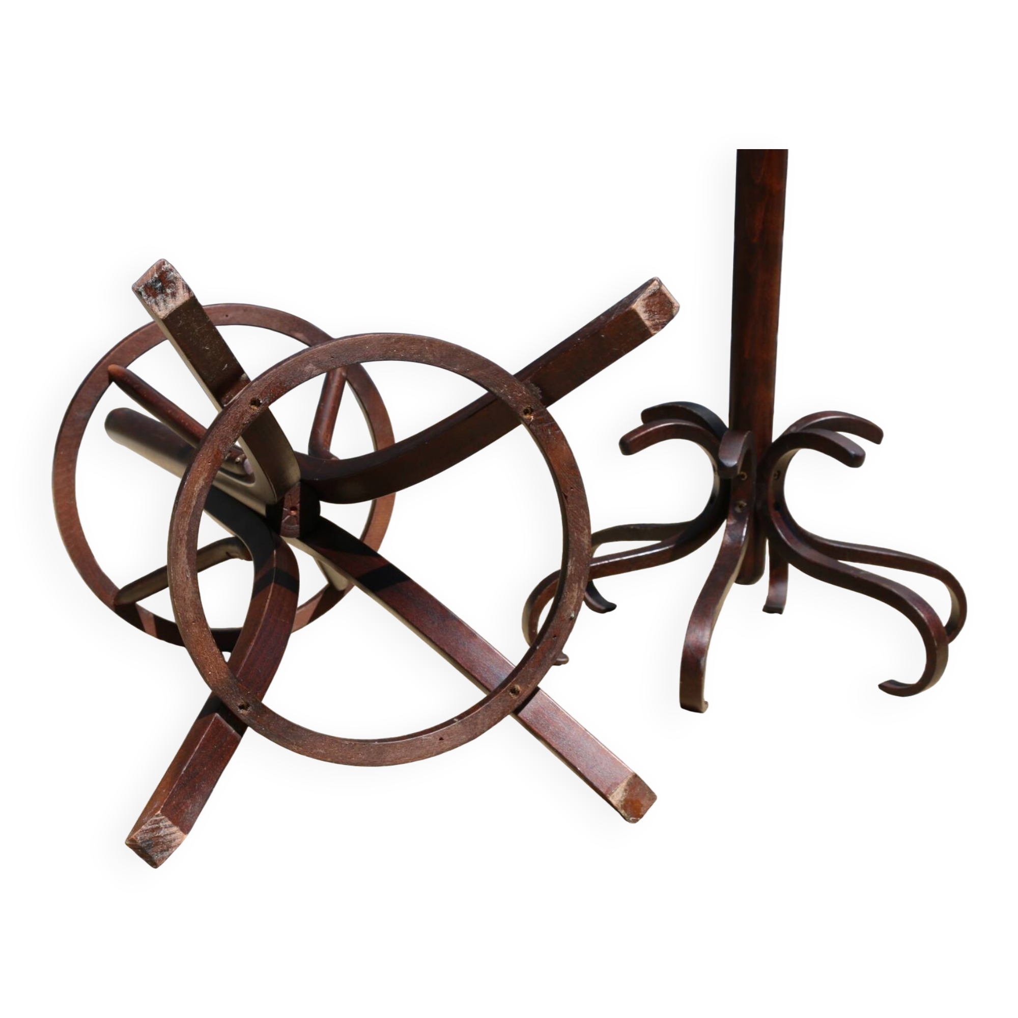 BAUMANN parrot coat rack dark beech umbrella stand