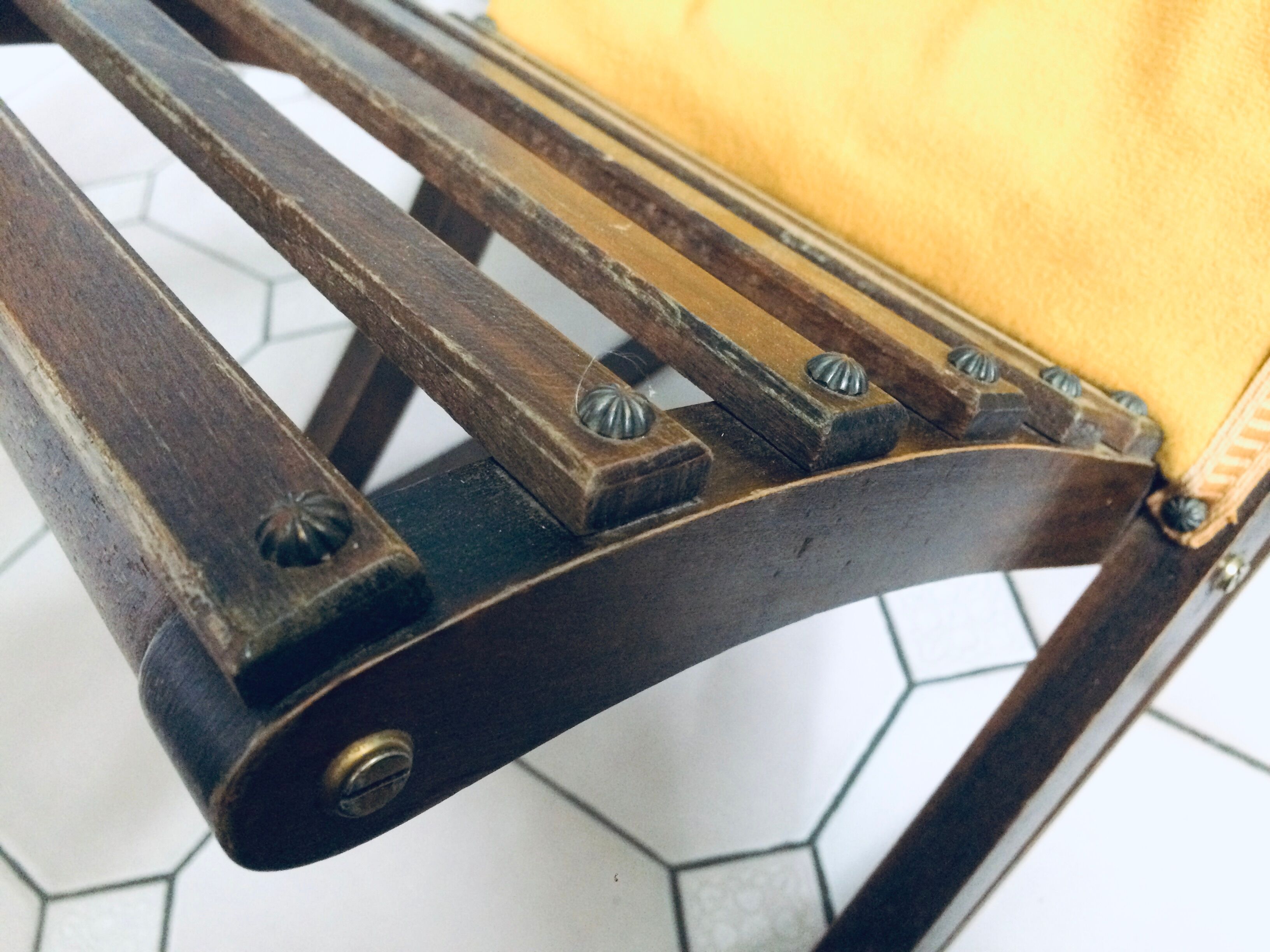 Vintage rocking foot rest