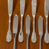 Christofle Vendome shell, fish cutlery and serving cutlery