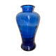 Blue glass vase