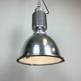Industrial pendant lamp with glass cover by charles keller for zumtobel, 1990s