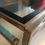 Brass and glass table