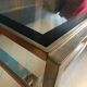 Table en laiton et verre