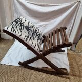 Zebra rocking footrest from 1960