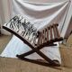 Zebra rocking footrest from 1960