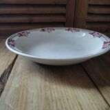Plat creux rond porcelaine St Amand Cabourg