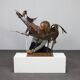 Iron horse sculpture by Raphael Saintenoy, Europe 1960s