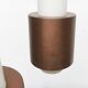 Triple cascade pendant lamp in copper and glass from the modern German space age of the mid-century by Staff, 1960s.