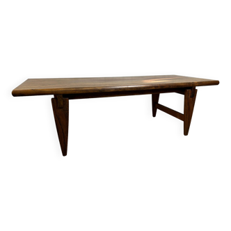 Vintage Scandinavian rosewood coffee table attributed to Illum Wikkelsø, 1960s
